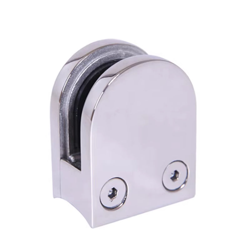 Accessoire de garde-corps en acier inoxydable de haute qualité – Pince à verre murale en D pour garde-corps