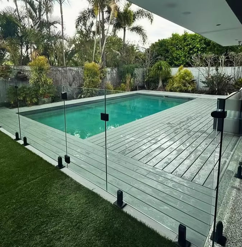 2205 Adjustable Square Glass Spigots Baseplate for Indoor/Outdoor Flooring Building Stair Swimming Pool Fencing for Glass