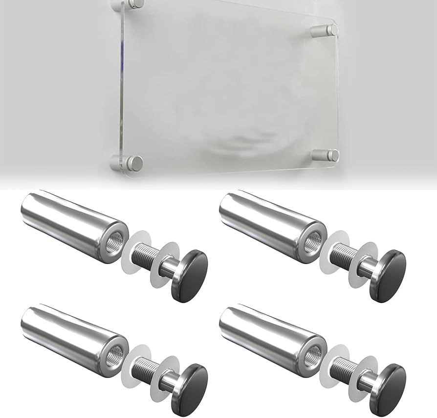 Entretoise murale inox 2205 – Finition Miroir / Satin / Noir – Fixation pour verre et garde-corps