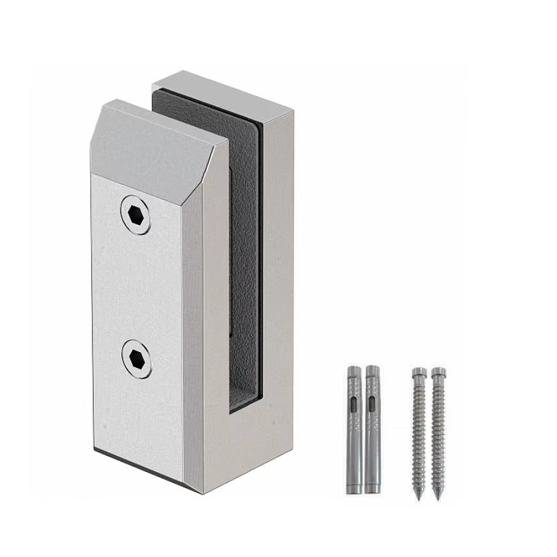 Pince à verre latérale réglable 2205 – Spigot pour clôture de piscine, garde-corps de terrasse et balustrade, finition miroir, pour escaliers et decks extérieurs