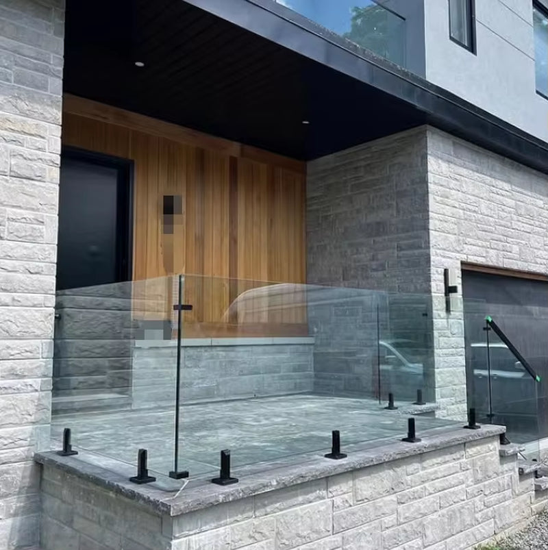 2205 Adjustable Square Glass Spigots Baseplate for Indoor/Outdoor Flooring Building Stair Swimming Pool Fencing for Glass