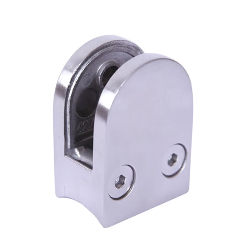 Accessoire de garde-corps en acier inoxydable de haute qualité – Pince à verre murale en D pour garde-corps