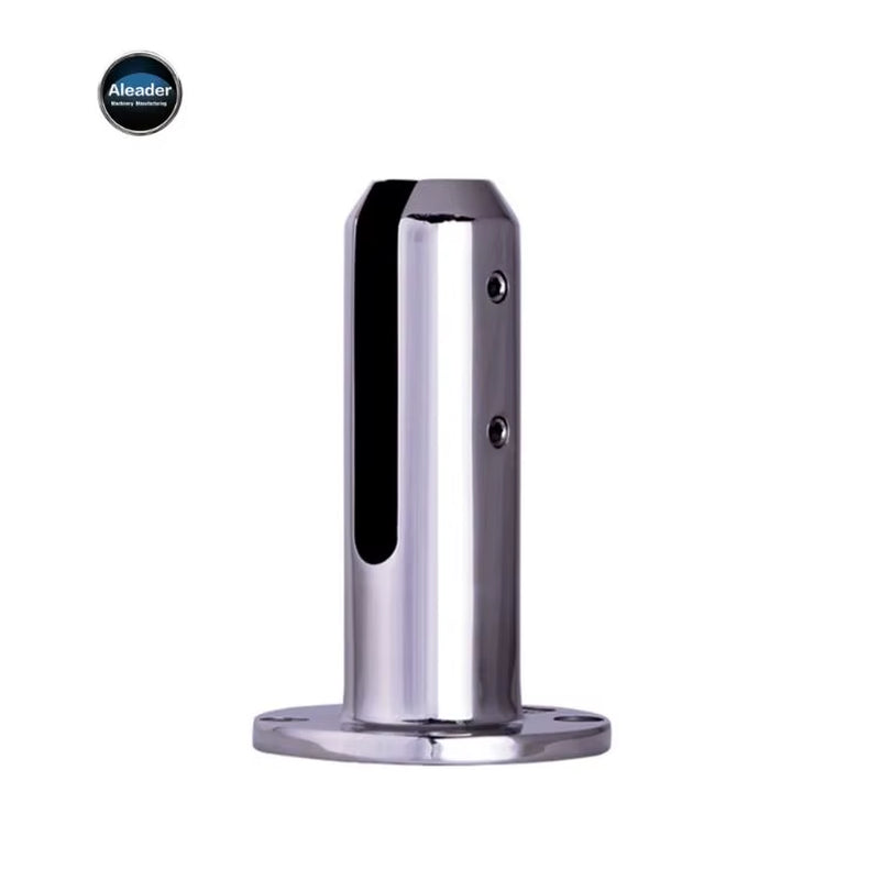 Pince à verre moderne 158 mm – Acier inoxydable duplex 2205 Aleader, finition miroir/satin/mat, pour escaliers, villa, clôtures de piscine et balustrades de balcon