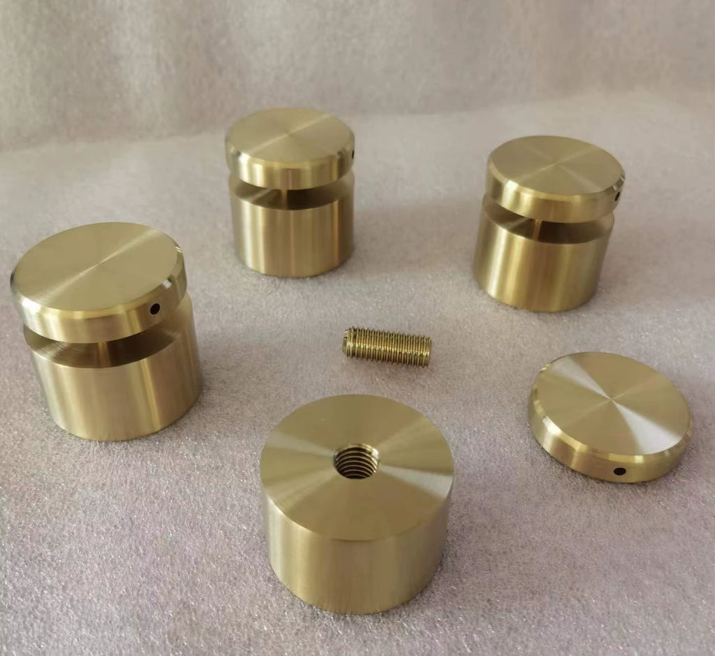 Pince à verre en acier inoxydable 316 – Connecteur pour garde-corps, rampes et balustrades d’escalier en verre, finition miroir