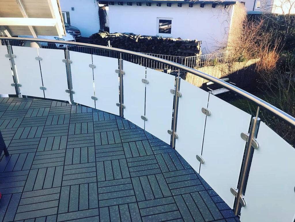 Accessoire de garde-corps en acier inoxydable de haute qualité – Pince à verre murale en D pour garde-corps